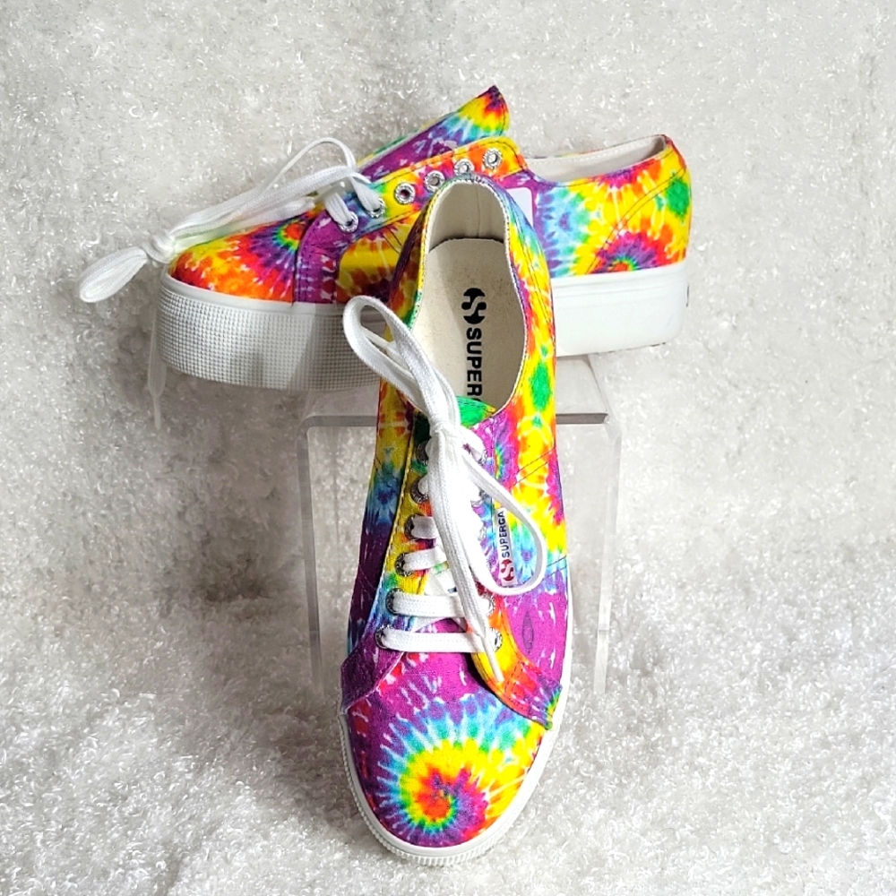 NWT Women's Superga Women's Tie-Dye Sneakers - Size 10